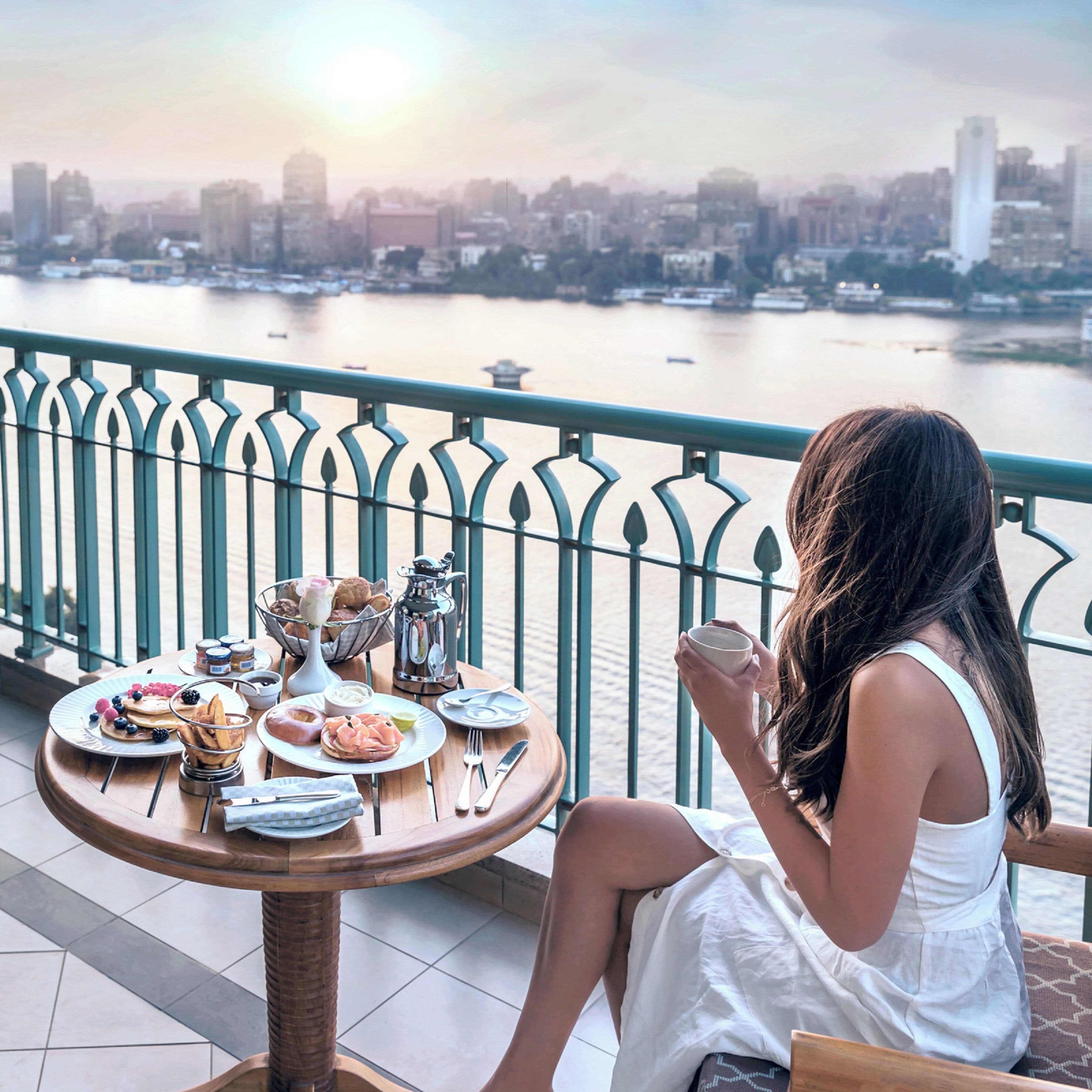 Four Seasons Nile Plaza med udsigt over Nilen